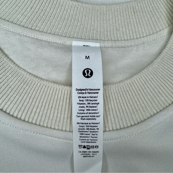 Lululemon Softstreme Voluminous Sleeve Pullover Bone Medium NWT - Picture 9 of 10